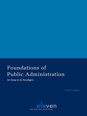cover image of Foundations of Public Administration